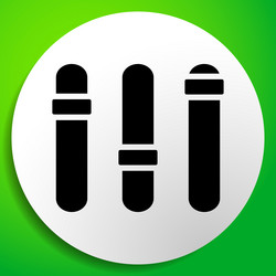 Audio Controls Fader Slider Knobs vector