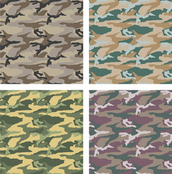 camouflage pattern design with different color vector