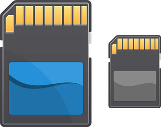 digital memory card vector