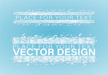 crystal frozen structure Vector Image