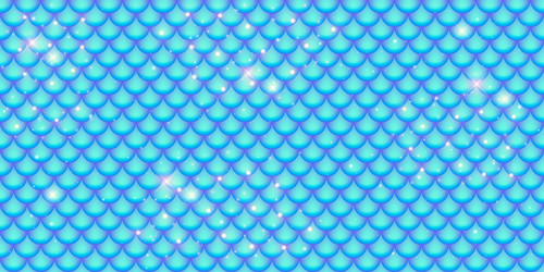 Mermaid scale seamless pattern fish tale texture Vector Image