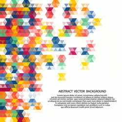 abstract background color triangle pattern vector