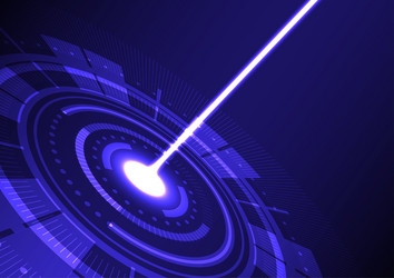 abstract background with tech circles and neon vector image