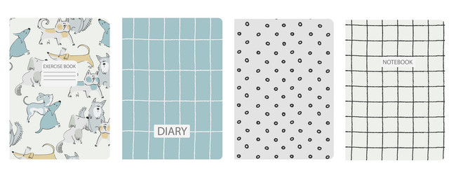 cover page templates based on seamless patterns vector image