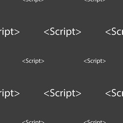 script sign icon javascript code symbol seamless vector image