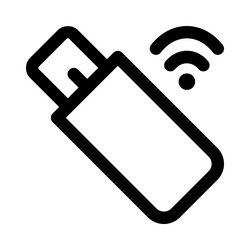 Flash drive with support of wireless connectivity vector