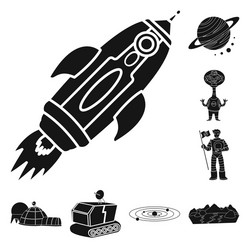isolated object colonization and sky symbol vector image