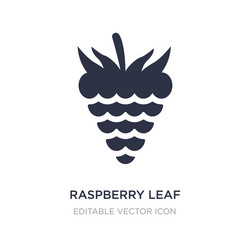 Raspberry leaf icon on white background simple vector