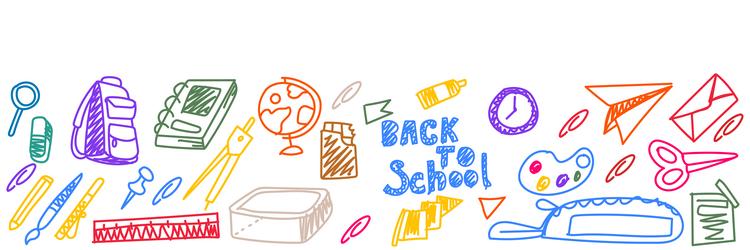 school element kids drawing set child study