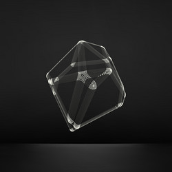 wireframe object 3d lattice geometric element vector image