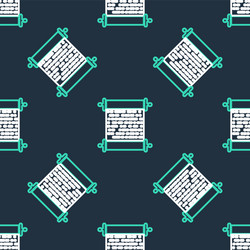 Line paper scroll icon isolated seamless pattern vector