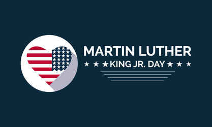 Martin luther king jr day template celebrating vector