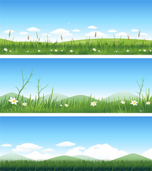 A beautiful nature landscape Royalty Free Vector Image
