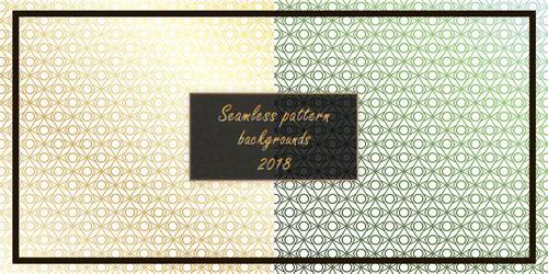 set of seamless patterns repeating geometric vector image