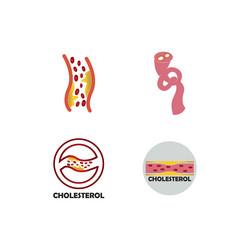 Cholesterol plaque icon Royalty Free Vector Image