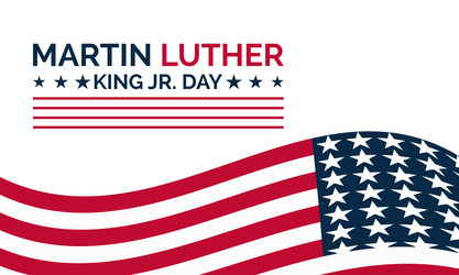 Martin luther king jr day template celebrating vector