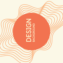 organic forms with dynamic waves and lines vector image