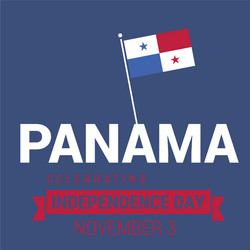 panama independence day design vector