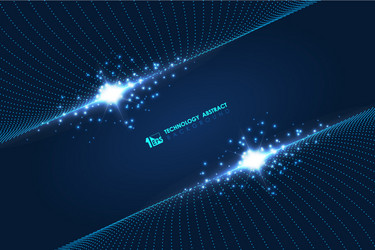 Futuristic Particle Technology Background vector image