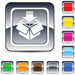 package square button vector image