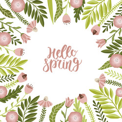 Spring square backgrounds minimalistic style vector