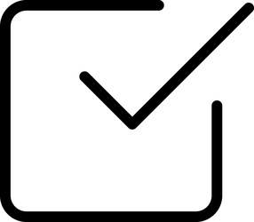 approved tick mark button to choose correct vector image