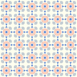 blue triangle and circle curve cup pattern vector image