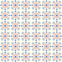 Blue triangle and circle curve cup pattern vector