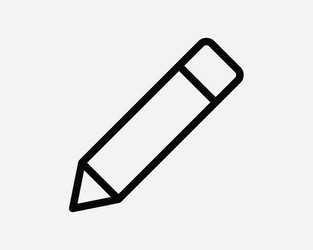 pencil edit icon pen editor app web write draw art vector image