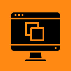 website and windows interface icon vector image