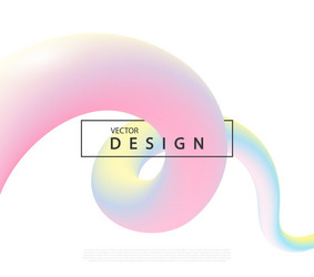3d abstract colorful fluid design vector