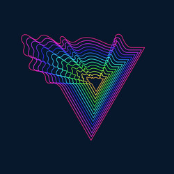 abstract background with dynamic waves vector image