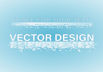 Crystal frozen structure vector