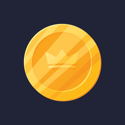 game ui asset gaming user interface coin icon vector image
