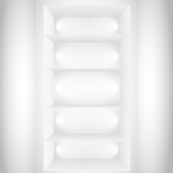 multiple display windows with lights vector image