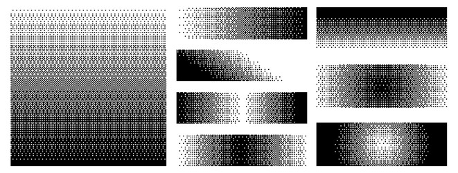 set bitmap gradient pattern texture abstract vector image