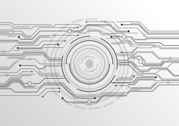 circuit technology background with hi-tech digital vector image