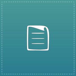 document flat icon vector image