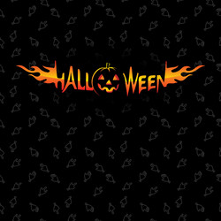 Halloween holidays and zombie theme seamless vector