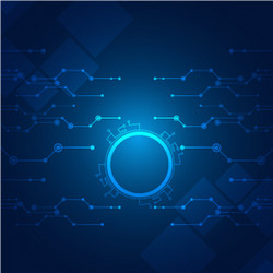 Hi-Tech Technology Circuit Background vector