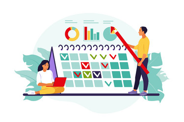 Project Timeline & Scheduling vector