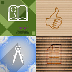 set of abstract backgrounds with different web vector image