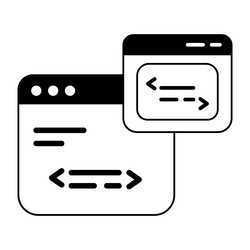 website coding vector image