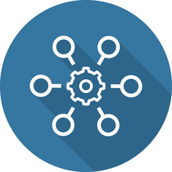 Automation Workflow Icon vector image