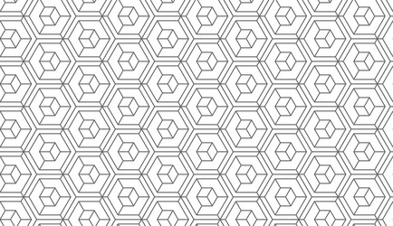 Geometric pattern seamless trendy design vector