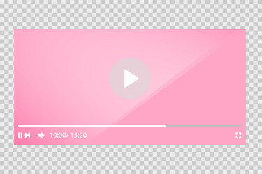 template video player for web and mobile apps vector image
