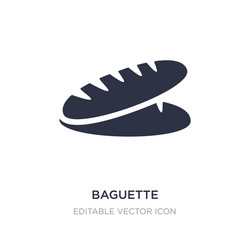 Baguette icon on white background simple element vector