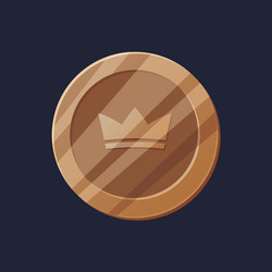 game ui asset gaming user interface coin icon vector image