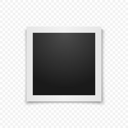 realistic photo frame vector