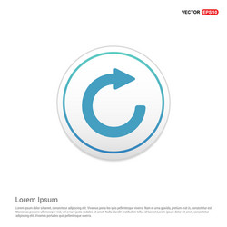 Circular Reload Button Icon vector image
